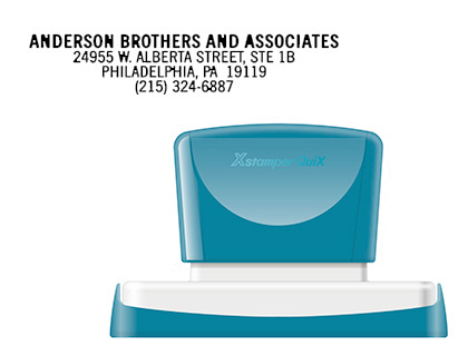 SELLO X'STAMPER QUIX PERSONALIZABLE COLOR NEGRO MEDIDAS 16X83 MM Q-26