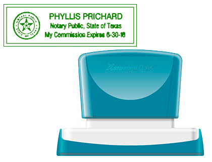 SELLO X'STAMPER QUIX PERSONALIZABLE COLOR VERDE MEDIDAS 22X69 MM Q-18