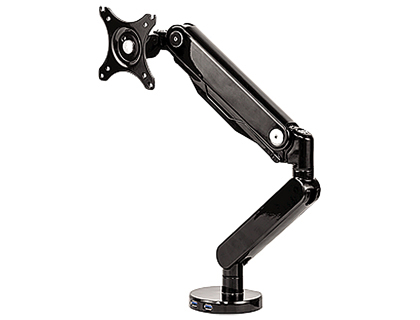 BRAZO PARA MONITOR FELLOWES SERIE PLATINUM 1 PANTALLA AJUSTABLE ALTURA NORMATIVA VESA HASTA 8 KG NEGRO