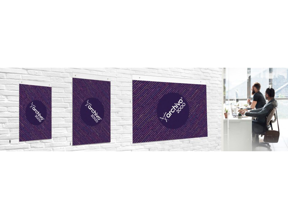 EXPOSITOR MURAL ARCHIVO 2000 CON TALADROS ULTRA TRANSPARENTE DIN A4 VERTICAL 210X320 MM