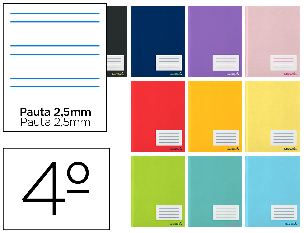LIBRETA LIDERPAPEL SMART A5 32 HOJAS 60GR CUADRO PAUTADO 2,5MM CON MARGEN