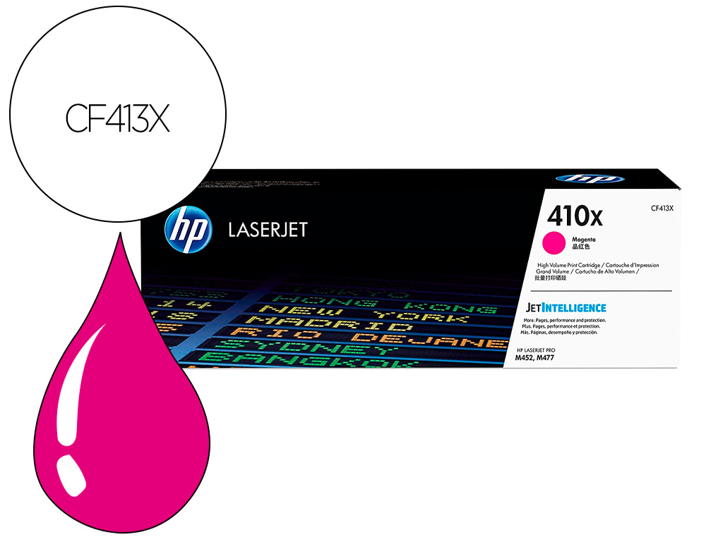 TONER HP COLOR LASERJET PRO M377 / M452 / MFP M477 MAGENTA 5000 PAGINAS