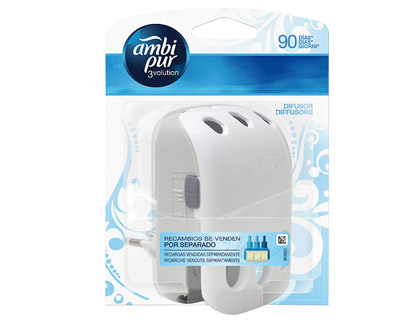 AMBIENTADOR ELECTRICO AMBIPUR 3VOLUTION LIMPIO DIFUSOR + RECAMBIO