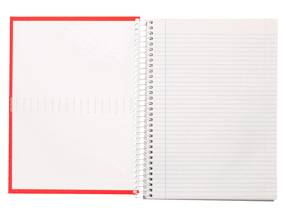 CUADERNO ESPIRAL LIDERPAPEL A4 CRAFTY TAPA FORRADA 80H 90GR RAYADO HORIZONTAL CON MARGEN COLORES SURTIDOS
