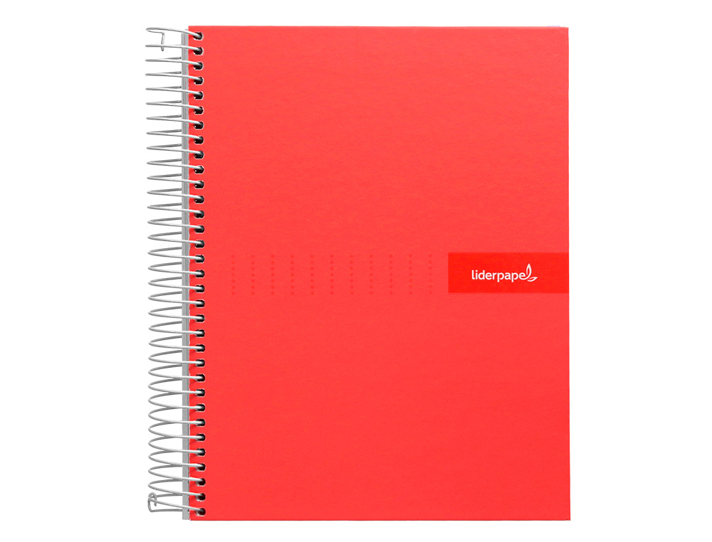 CUADERNO ESPIRAL LIDERPAPEL A4 CRAFTY TAPA FORRADA 80H 90 90GR PAUTA ESTRECHA 2,5MM CON MARGEN COLORES SURTIDOS