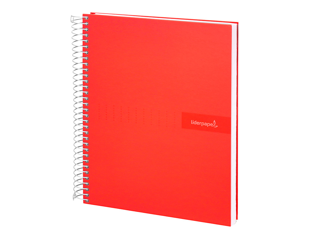 CUADERNO ESPIRAL LIDERPAPEL A4 CRAFTY TAPA FORRADA 80H 90 90GR PAUTA ESTRECHA 2,5MM CON MARGEN COLORES SURTIDOS