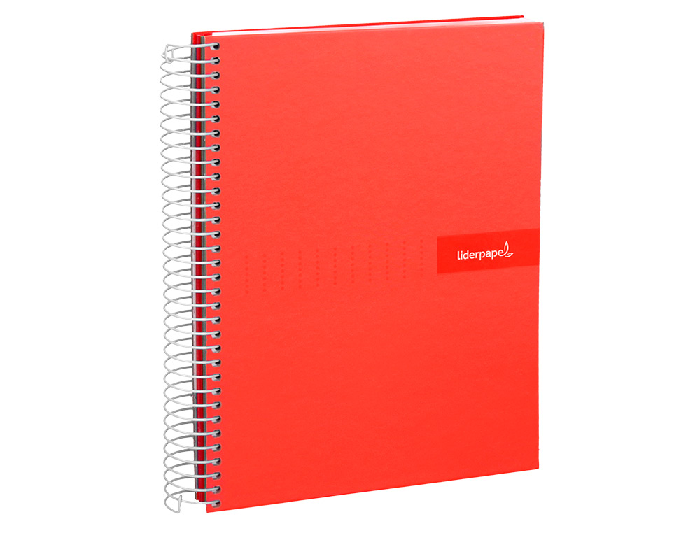 CUADERNO ESPIRAL LIDERPAPEL A4 CRAFTY TAPA FORRADA 80H 90 90GR PAUTA ESTRECHA 2,5MM CON MARGEN COLORES SURTIDOS