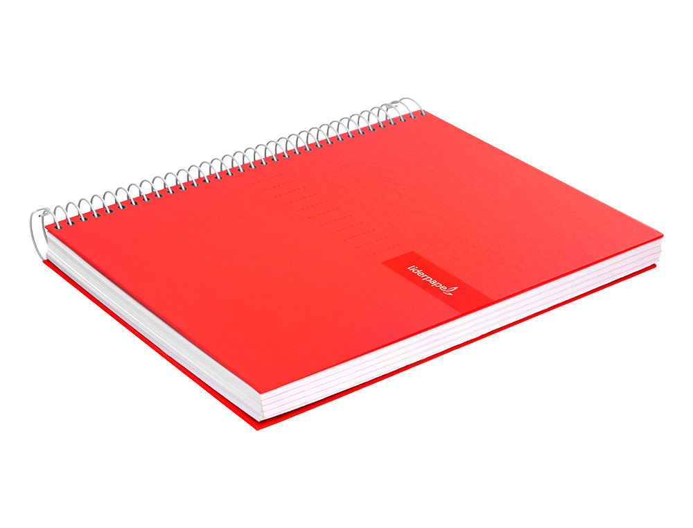 CUADERNO ESPIRAL LIDERPAPEL A4 CRAFTY TAPA FORRADA 80H 90 90GR PAUTA ESTRECHA 2,5MM CON MARGEN COLORES SURTIDOS