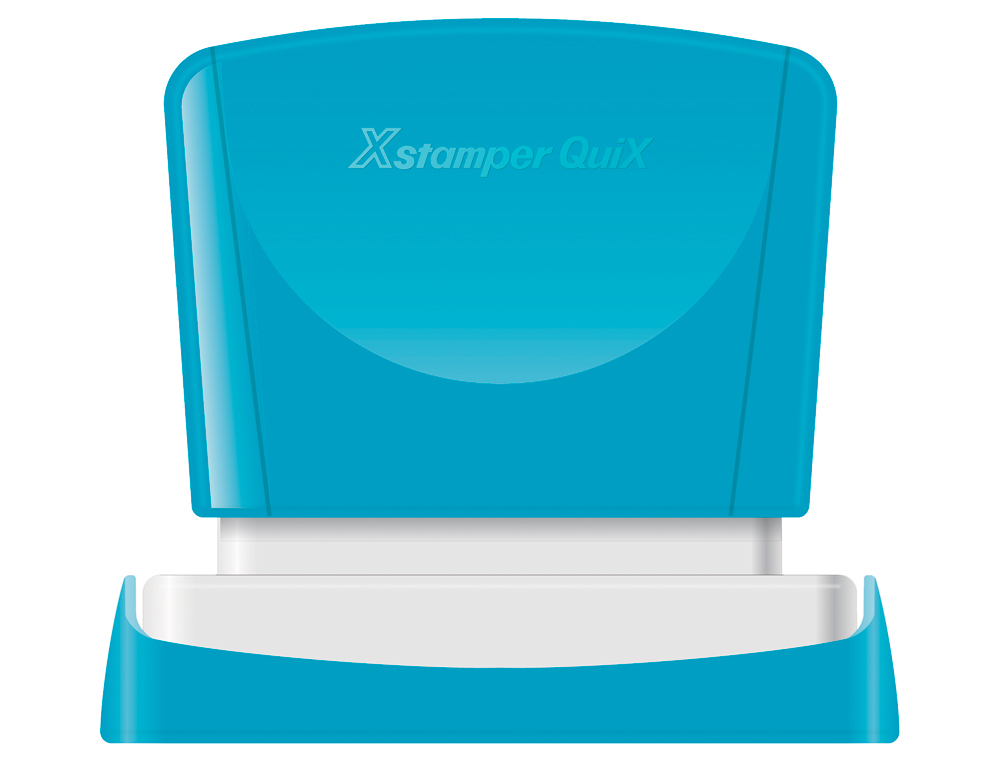 SELLO X'STAMPER QUIX PERSONALIZABLE COLOR ROJO MEDIDAS 16X48 MM Q-11