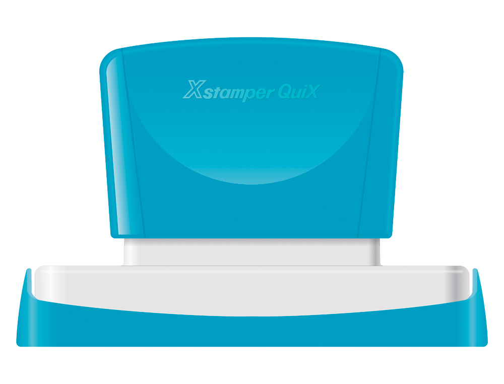 SELLO X'STAMPER QUIX PERSONALIZABLE COLOR ROJO MEDIDAS 16X83 MM Q-26