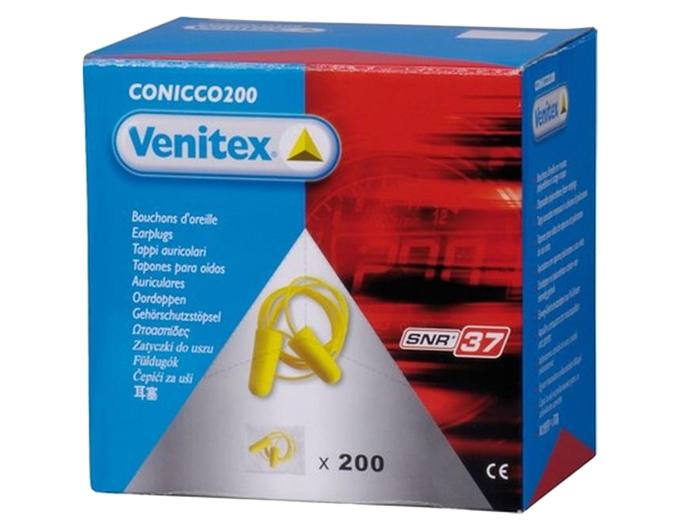 PROTECTOR AUDITIVO DELTA PLUS CONICO CON CORDON CAJA 200 PARES