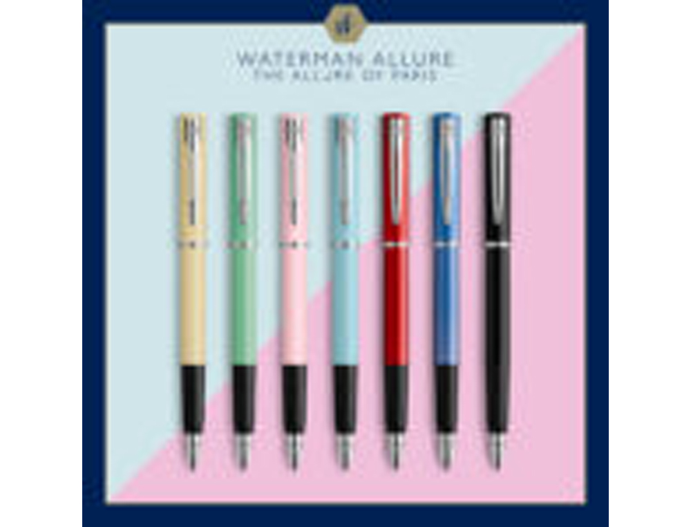 PLUMA WATERMAN ALLURE PASTEL EXPOSITOR DE 20 UNIDADES 4 COLORES PASTEL SURTIDOS