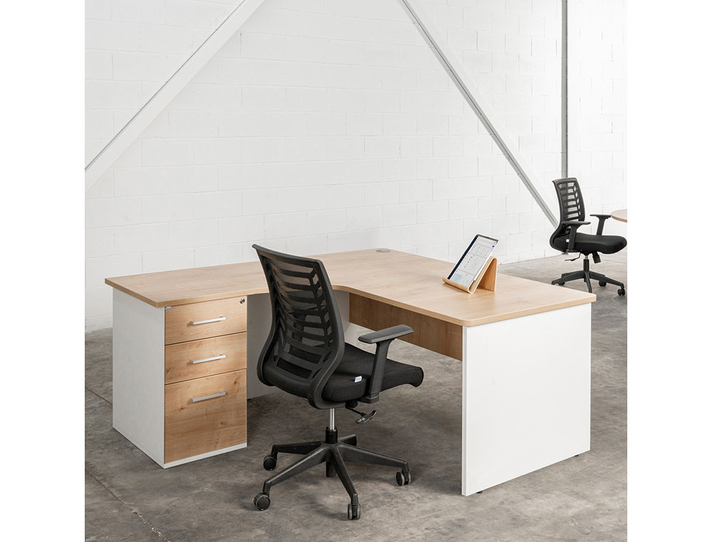 MESA DE OFICINA ROCADA WORK 2000AB02 GRIS/GRIS 120X60 CM