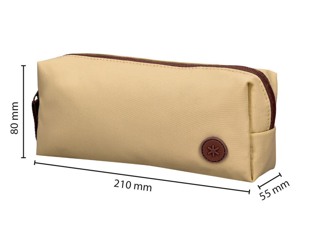 ESTUCHE PORTATODO ANTARTIK BASIC PACK 1 COMPARTIMENTO BEIGE COMPAERO MOCHILA 80X55X210 MM
