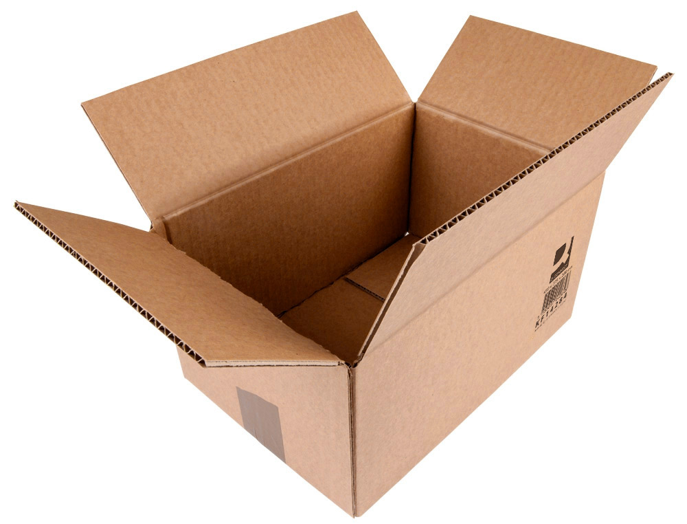 CAJA PARA EMBALAR Q-CONNECT AMERICANA ULTRA RESISTENTE CARTON RECICLADO CANAL DOBLE 7MM COLOR KRAFT 450X375X280 MM