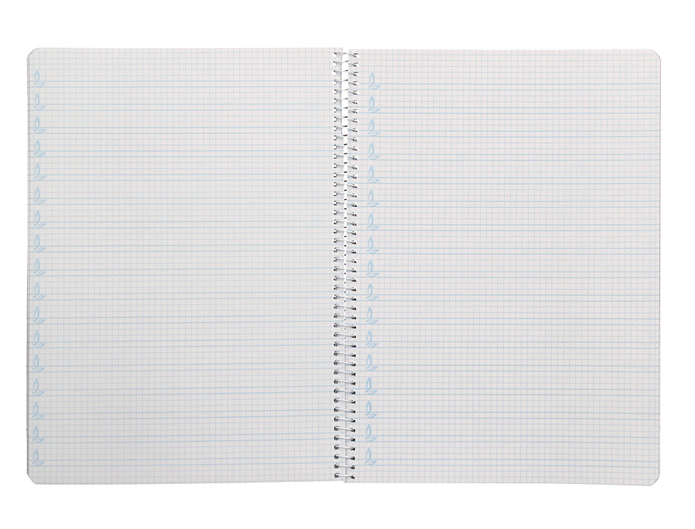 CUADERNO ESPIRAL LIDERPAPEL A4 PAUTAGUIA TAPA BLANDA 80H 75GR CUADRO PAUTADO 4MM COLOR LILA