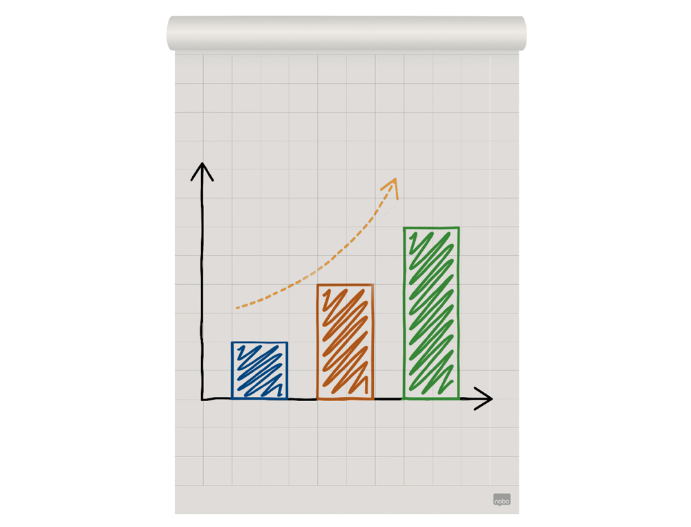 BLOC CONGRESO NOBO PAPEL RECICLADO CUADRICULADO/LISO 580X810 MM 50 HOJAS 70 G/M2