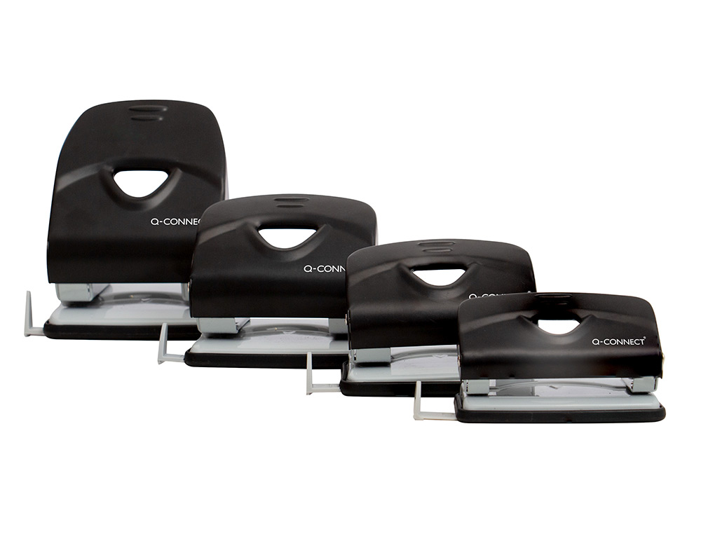 TALADRADOR Q-CONNECT KF14221 2 TALADROS COLOR NEGRO ABERTURA 3,5 MM CAPACIDAD 40 HOJAS