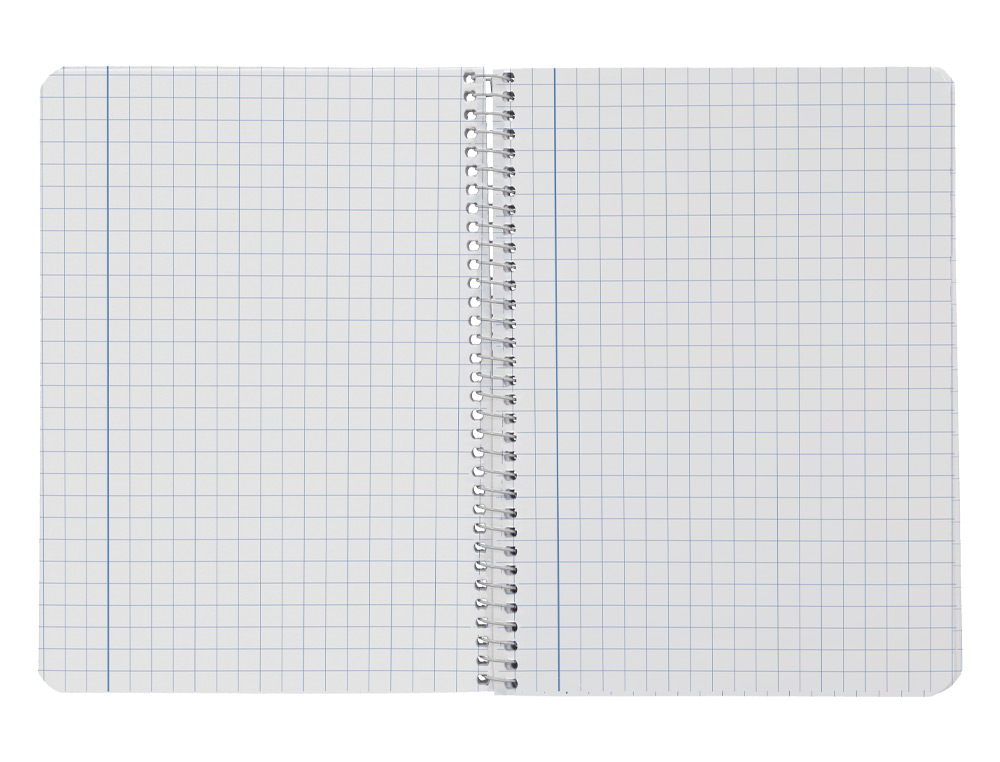 CUADERNO ESPIRAL LIDERPAPEL DIN A5 WITTY TAPA DURA 80H 90GR CUADRO 8MM CON MARGEN COLORES SURTIDOS