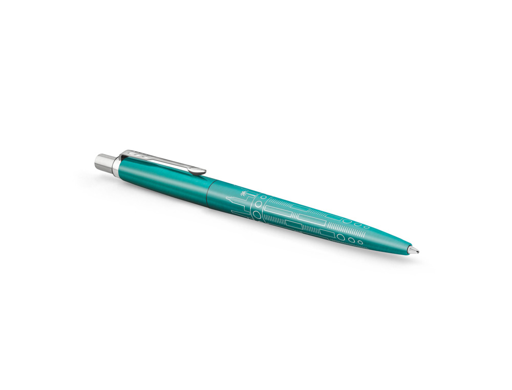 BOLIGRAFO PARKER JOTTER EDICION ESPECIAL GLOBAL ICONOS MIAMI TURQUESA
