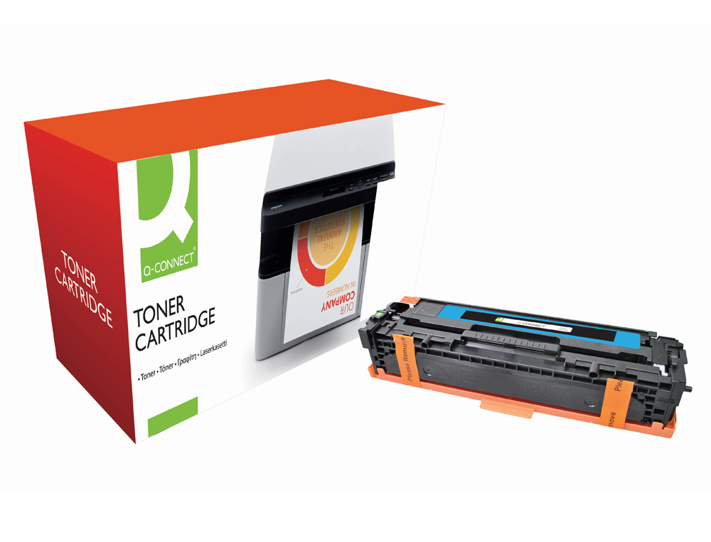 TONER Q-CONNECT COMPATIBLE HP CB541A COLOR LASER JET 1215/1515/1518 -1.400PAG- CIAN