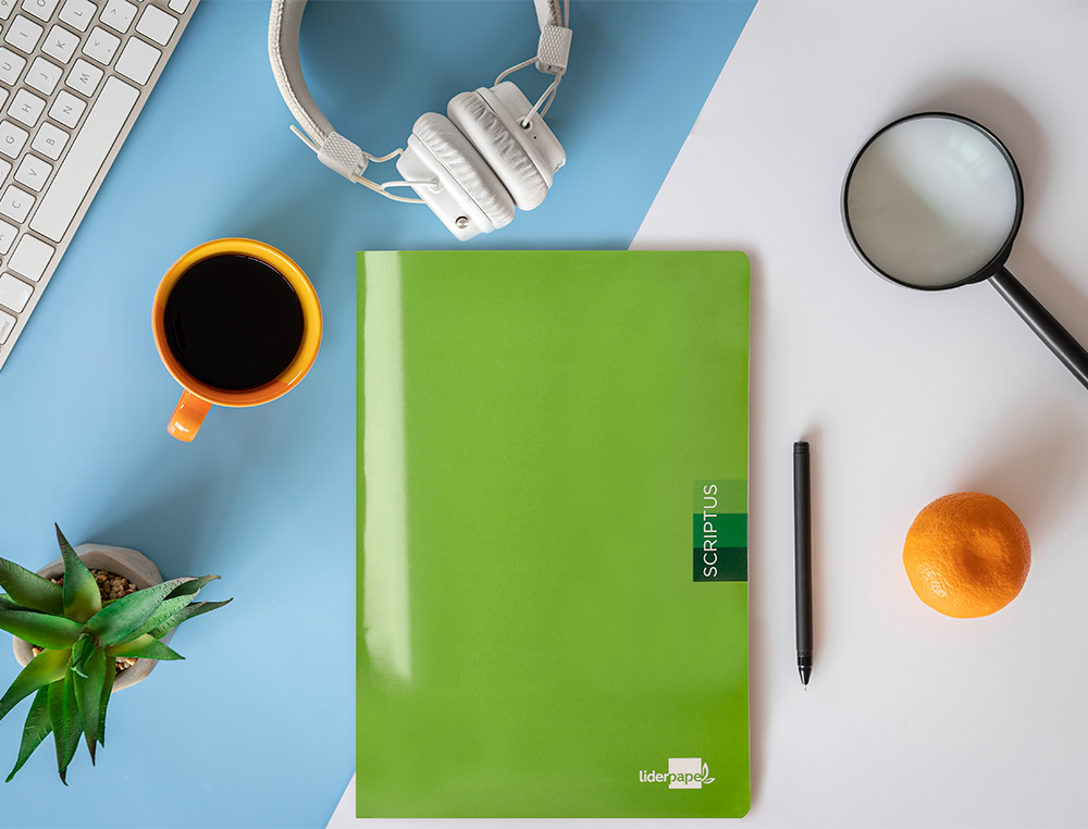 LIBRETA LIDERPAPEL SCRIPTUS A4 48 HOJAS 90G/M2 RAYADO N46