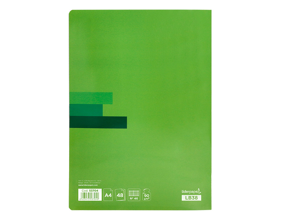 LIBRETA LIDERPAPEL SCRIPTUS A4 48 HOJAS 90G/M2 RAYADO N46