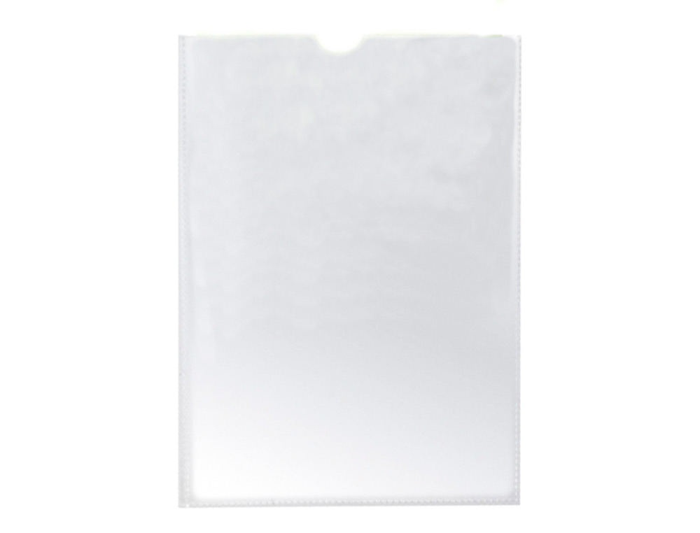 FUNDA PORTADOCUMENTO Q-CONNECT DIN A5 150 MICRAS PVC TRANSPARENTE CON UERO 148X210 MM
