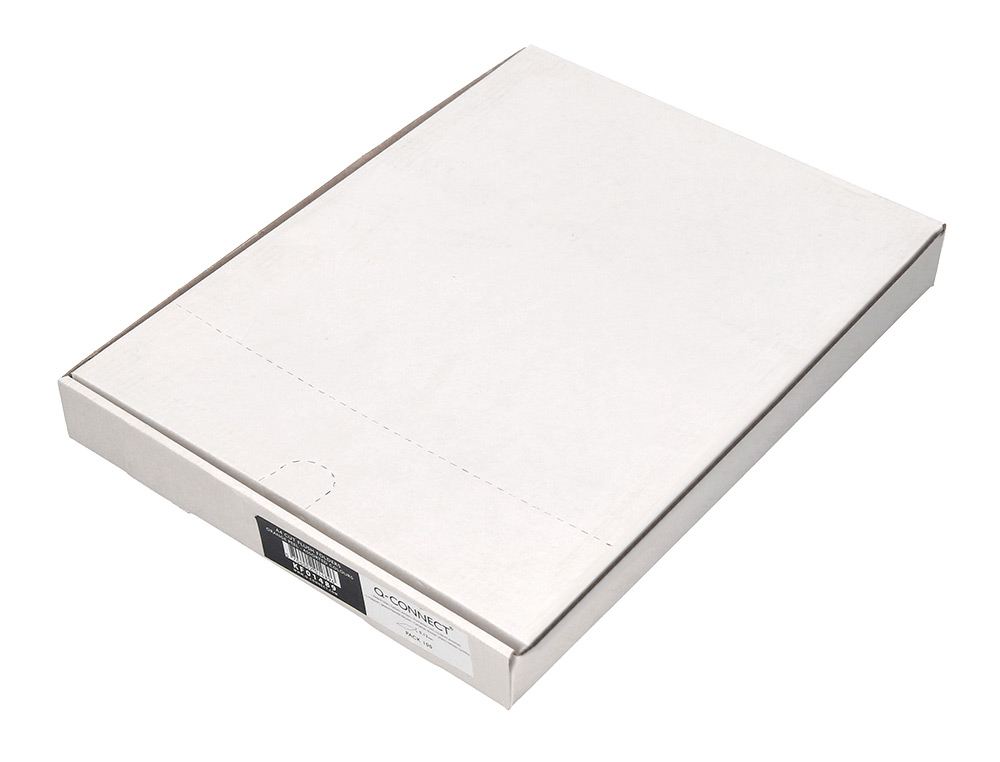 CARPETA DOSSIER UERO PLASTICO Q-CONNECT DIN A4 120 MICRAS VERDE CAJA DE 100 UNIDADES