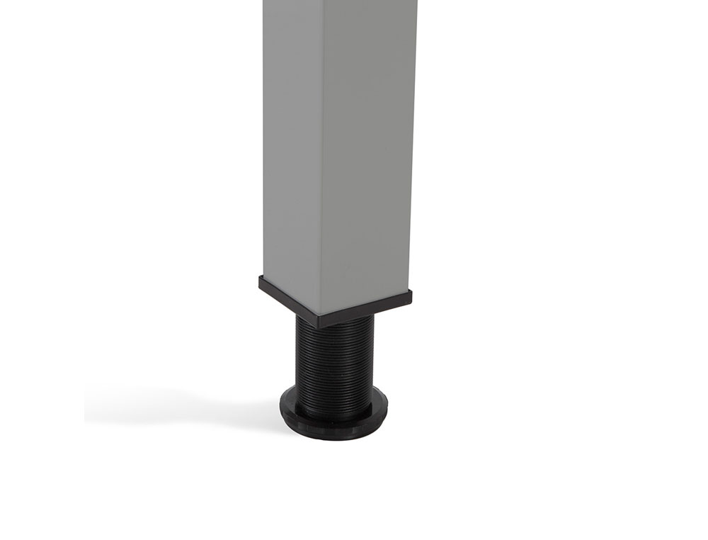 MESA OFICINA ROCADA SERIE EXECUTIVE FORMA EN L DERECHA 180X110 CM ACABADO GRIS/HAYA