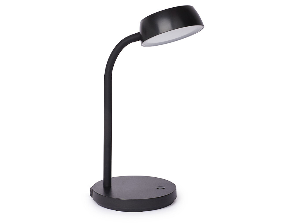 LAMPARA DE ESCRITORIO MAUL LED 5W 585LM LUZ CALIDA BRAZO Y CABEZAL GIRATORIOS NEGRA