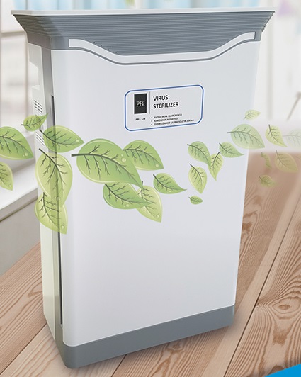 PURIFICADOR VIRUS STERILIZER 400M3/H UVC HEPA13 L