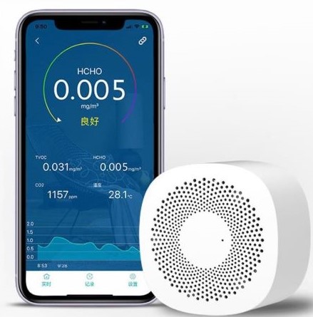 MONITOR DETECTOR CO2 CALIDAD AIRE BLUETOOTH